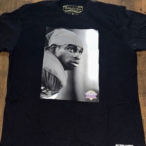 Mitchell & Ness Black Graphic Tee with Deion Sanders PM3
